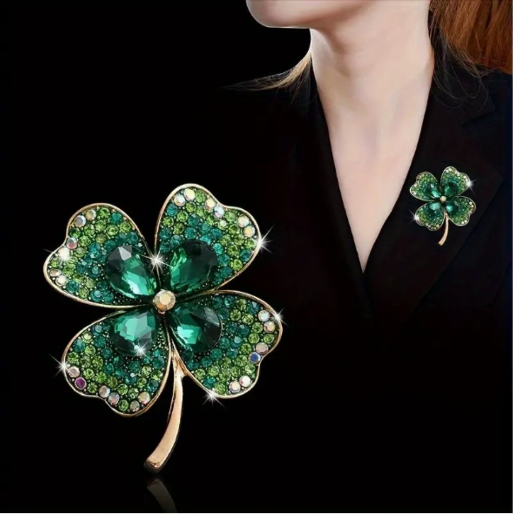 🍏50% OFF/3+...Clover Leaf Brooch